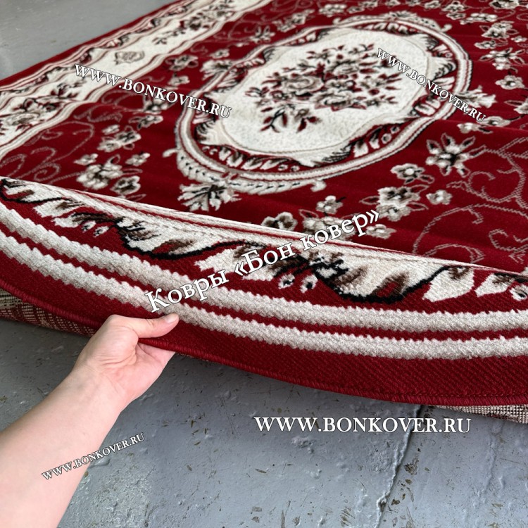 Ковер Лайт Карпет New 4 Дизайн 18 Красный Овал